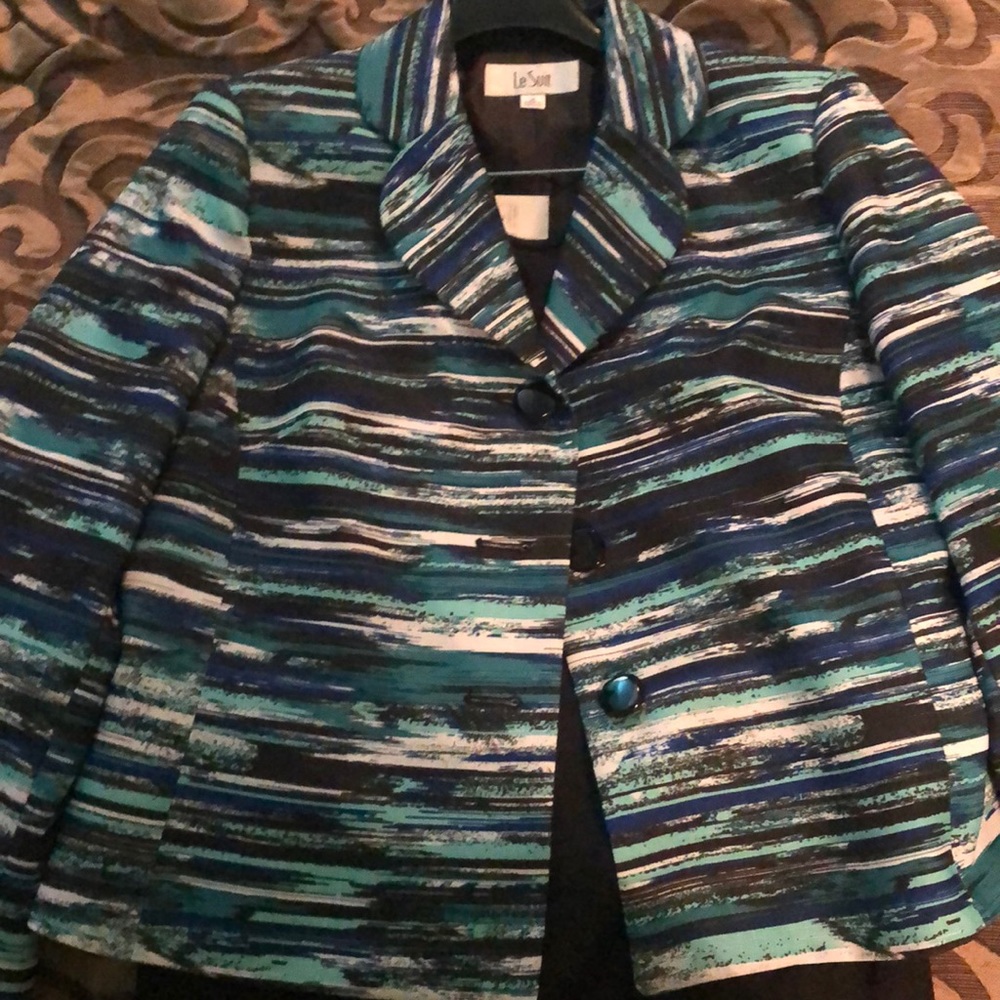 Work it striped suit